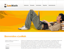 Tablet Screenshot of lexmath.com